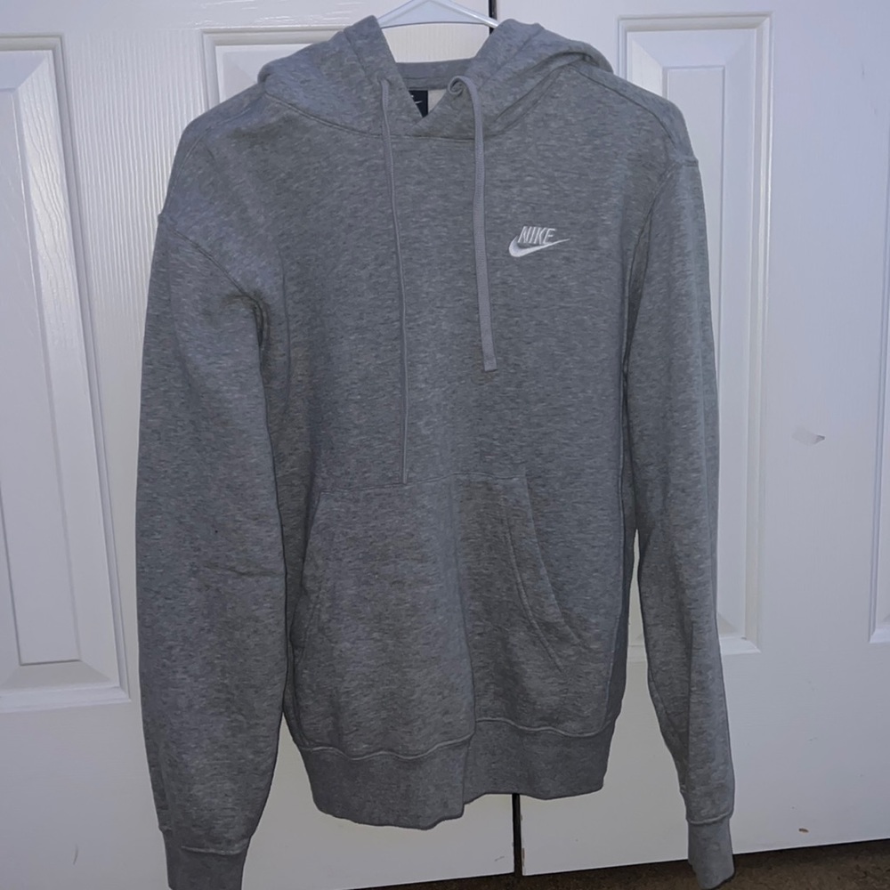 Gray Nike hoodie